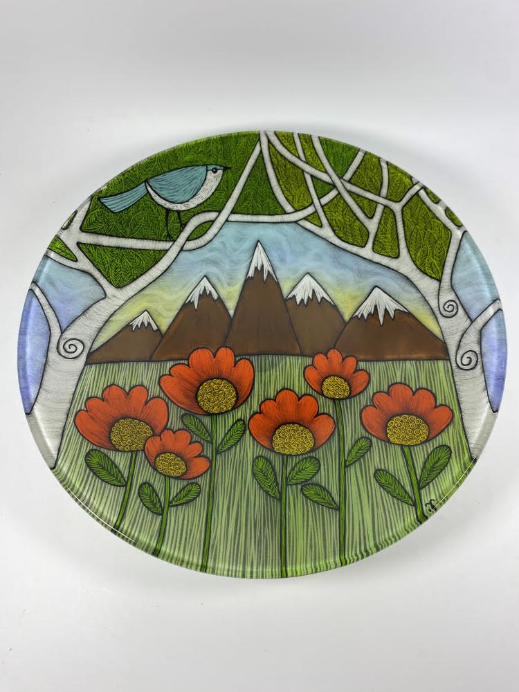 11.5 inch bowl by Silly Dog Art Glass