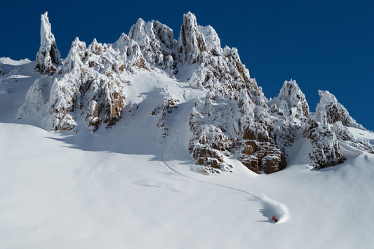 Framed - Snowboarder Spires  - Photography by Pete Alport