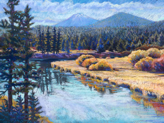 Bend In The River Print by Susan Luckey Higdon