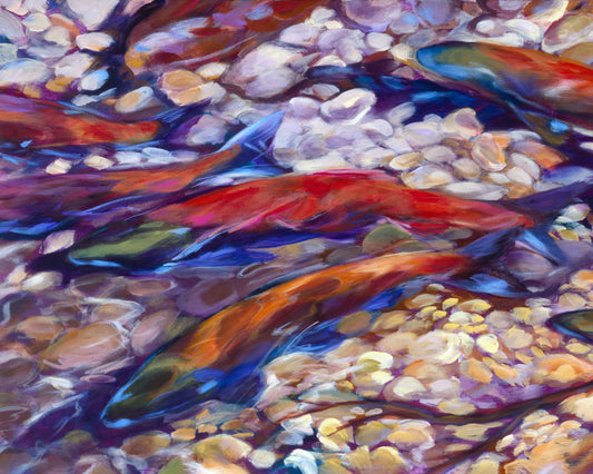 Clear Creek  Print by Susan Luckey Higdon