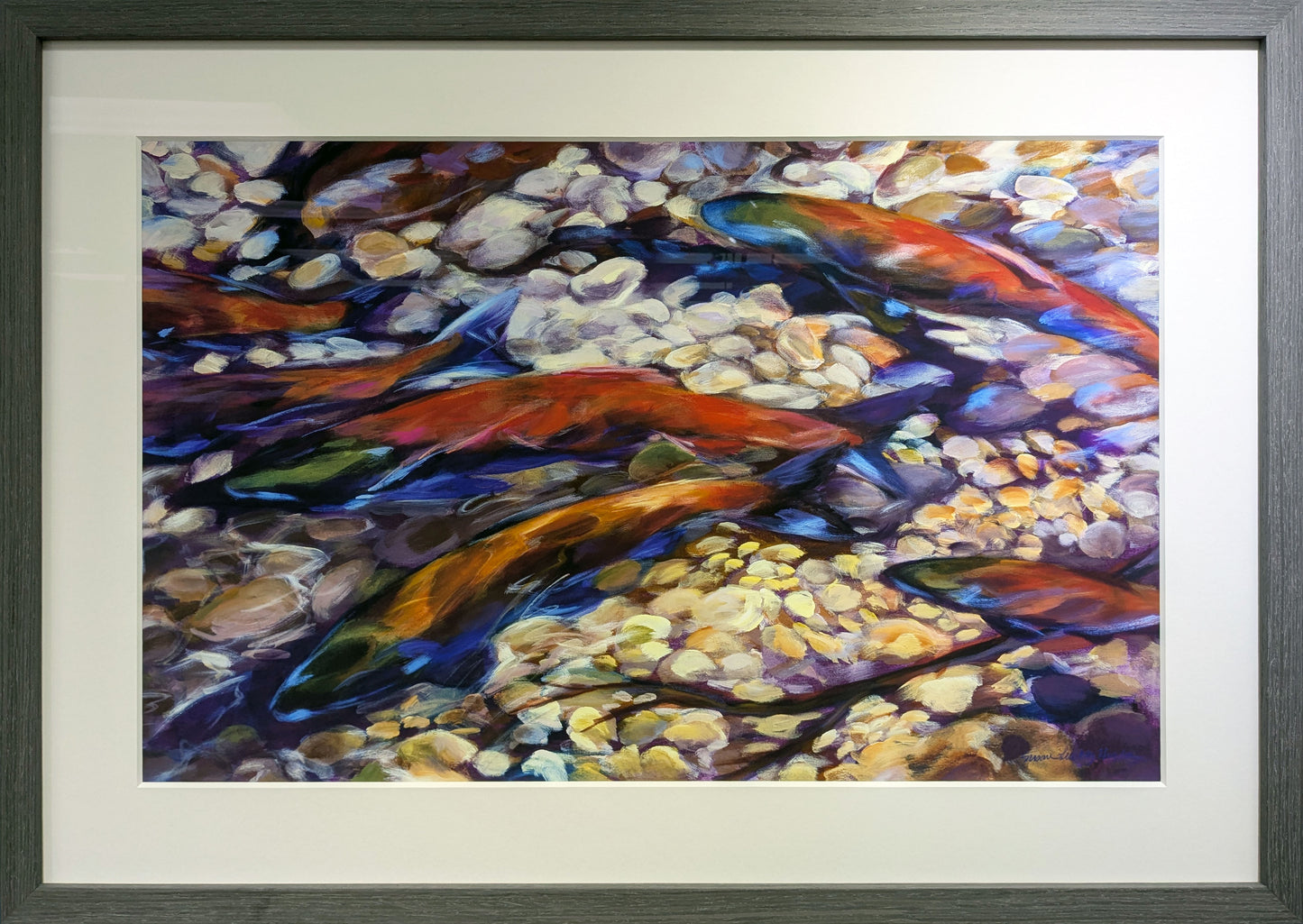 Framed - Clear Creek Print by Susan Luckey Higdon