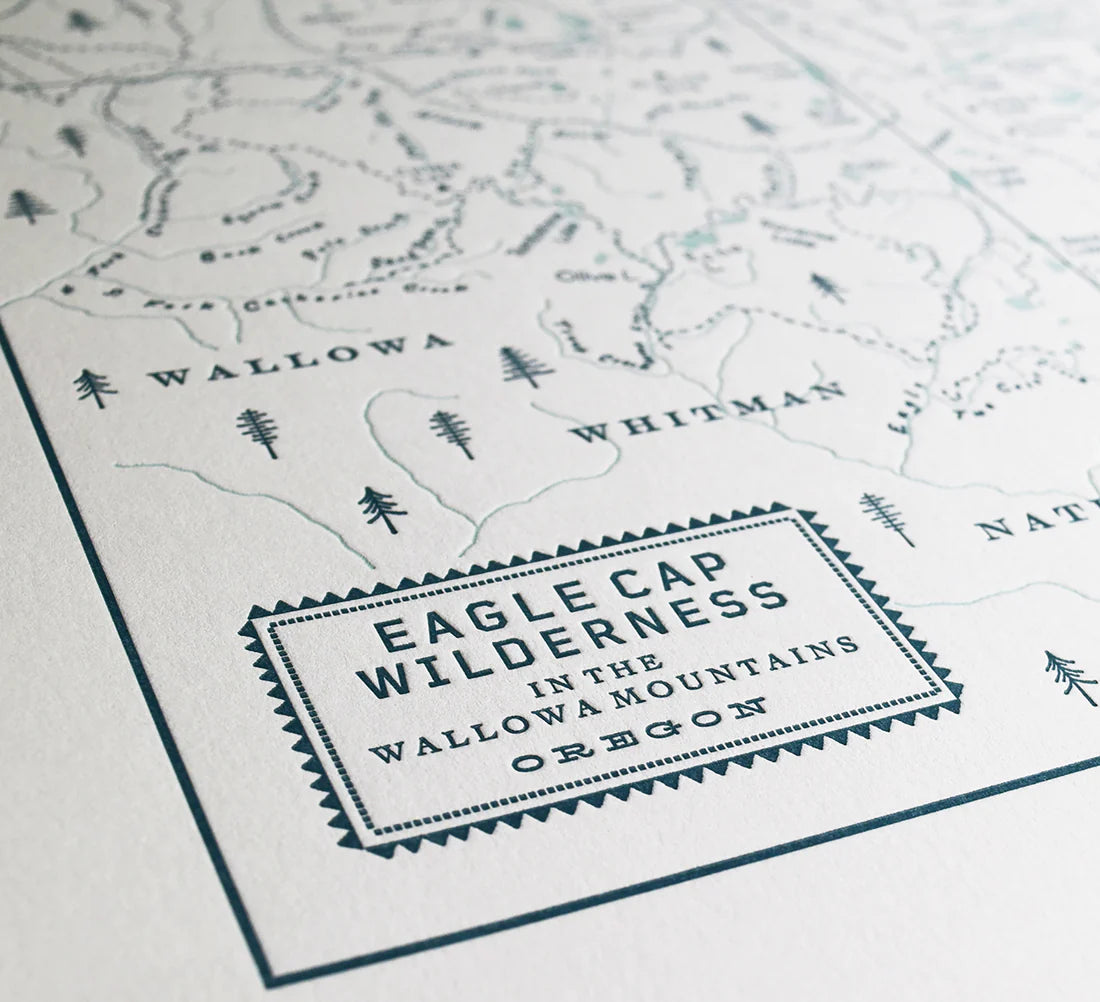 Eagle Cap Wilderness Map by Quail Lane Press