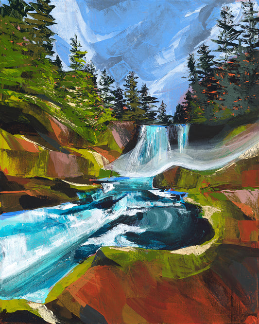 Sahalie Falls by Lindsay Gilmore