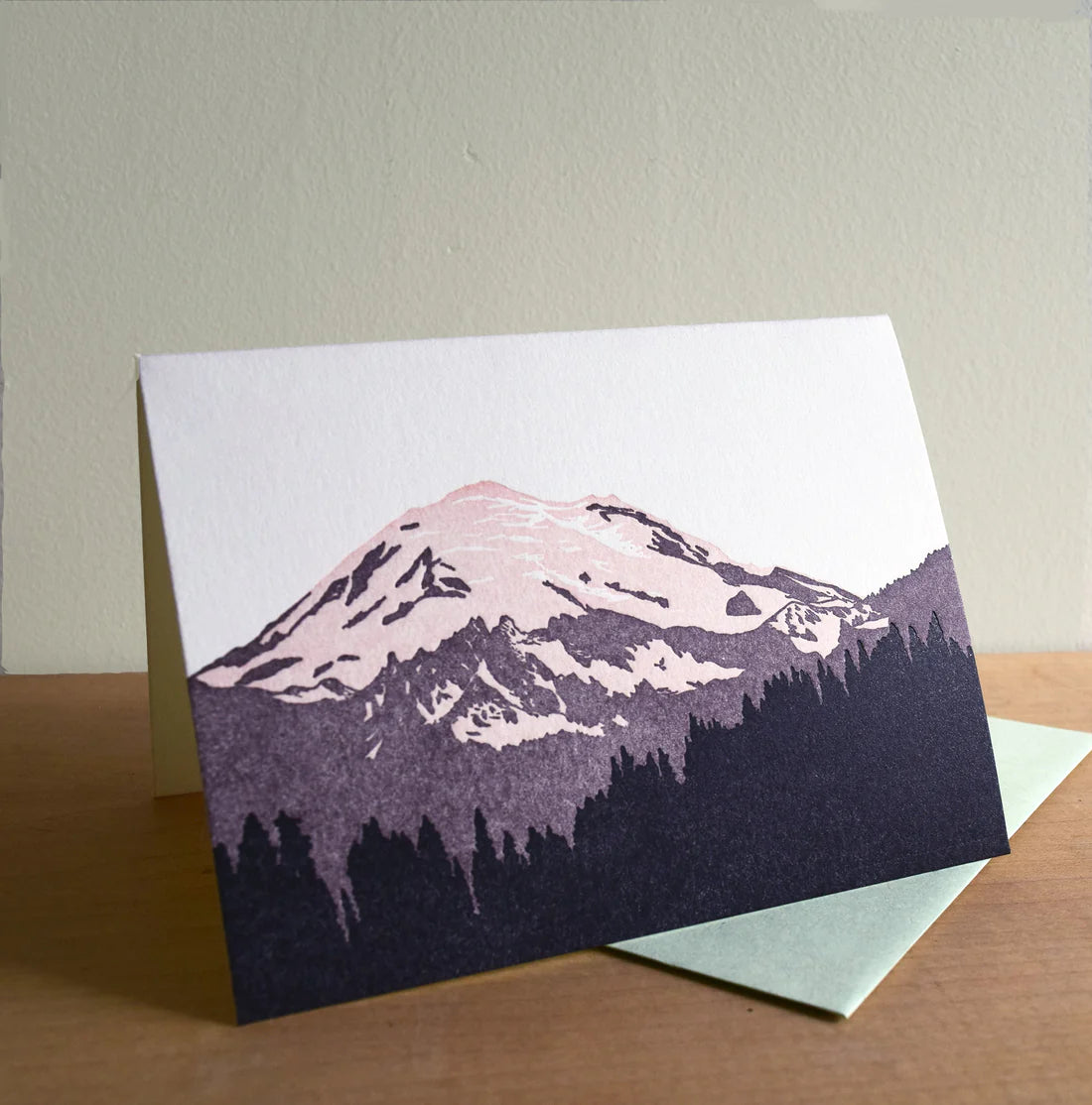 Mt Rainier Sunrise Card by Quail Lane Press