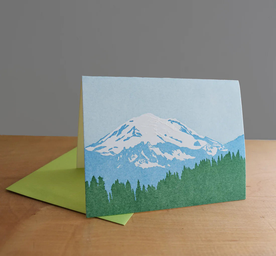 Mt Rainier Summer Card by Quail Lane Press