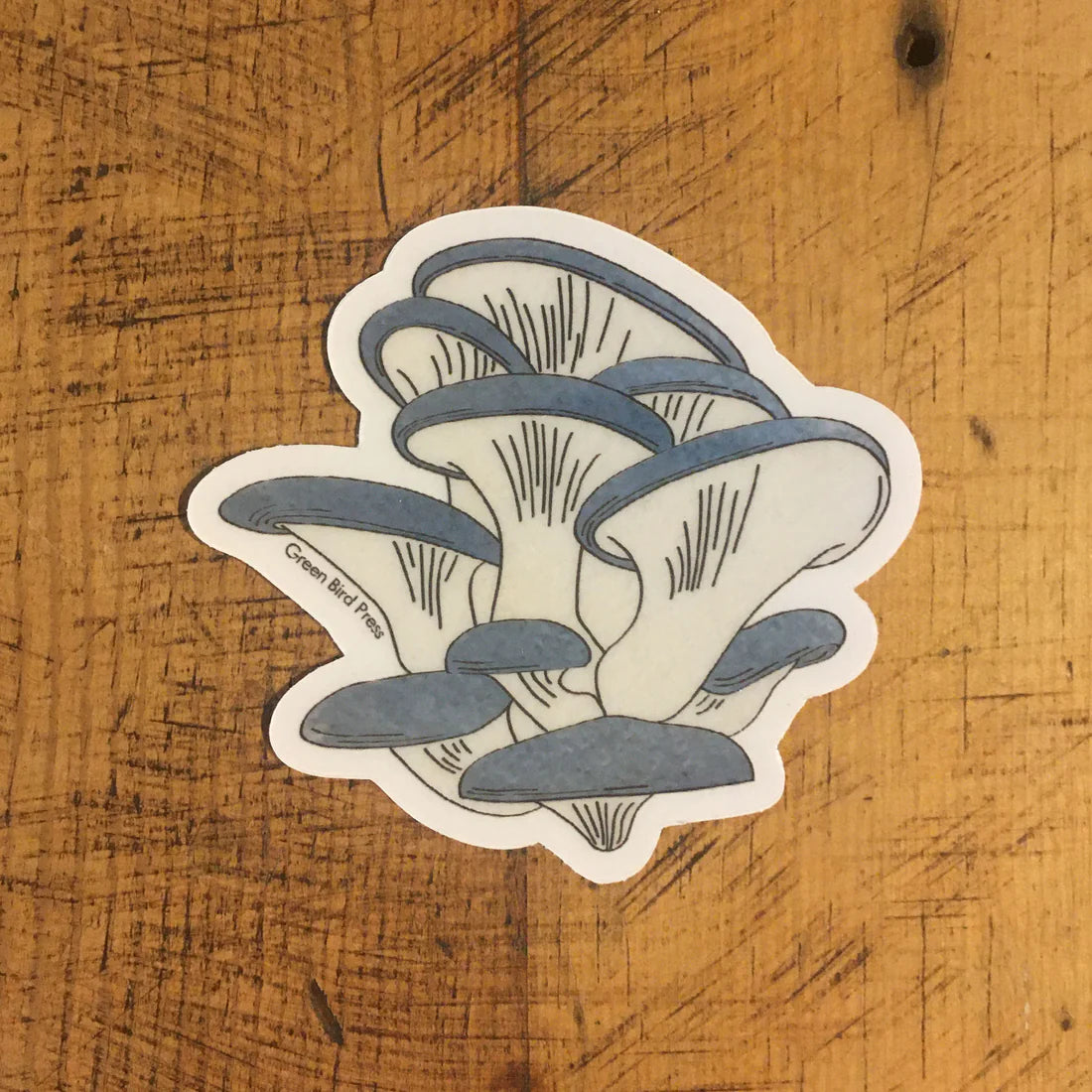 Oyster Mushroom Sticker by Green Bird Press