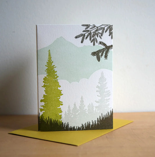 Alpine Meadow Card by Quail Lane Press