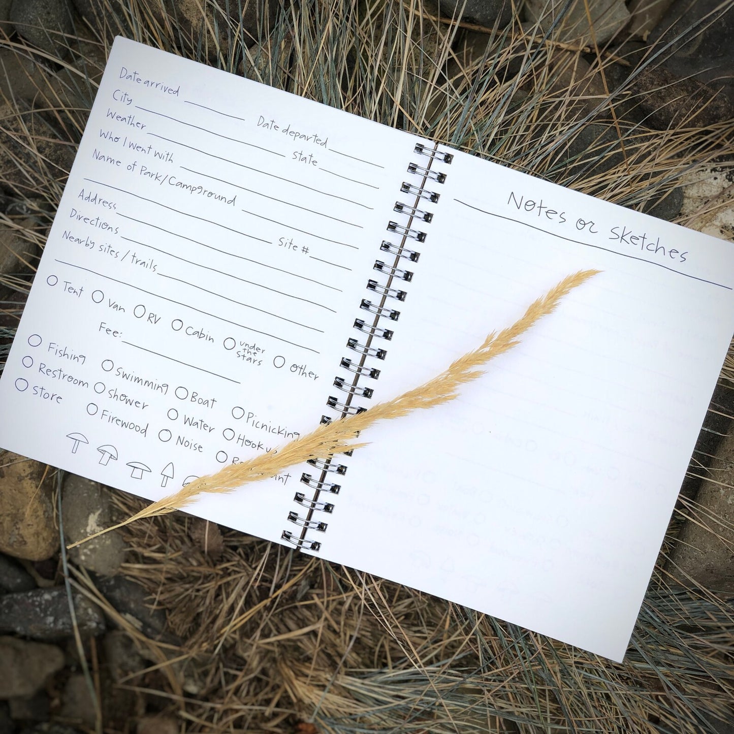 Camping Log by Megan Marie Myers