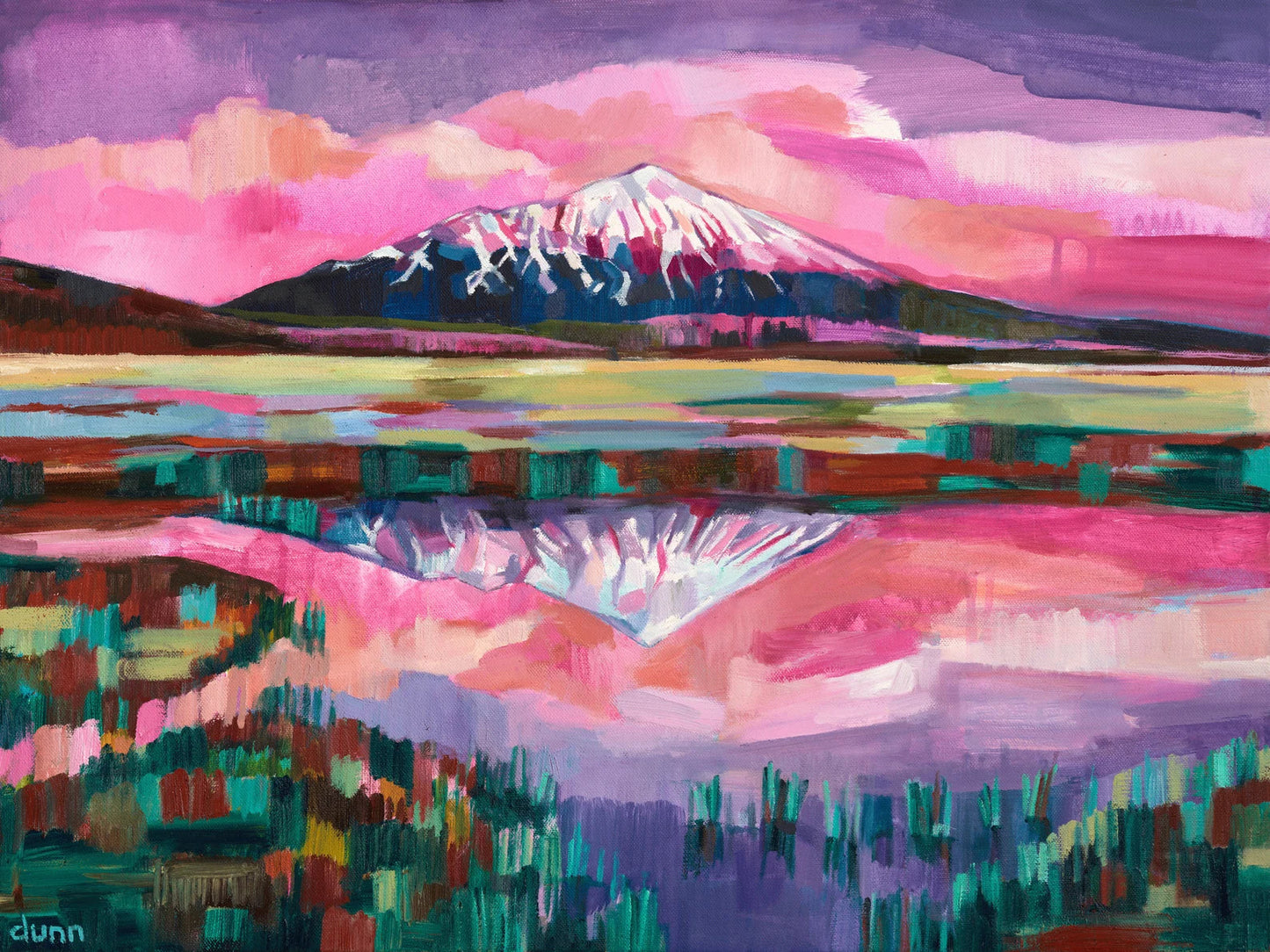 Framed - Mount Bachelor by Sheila Dunn