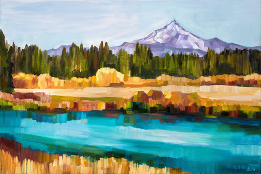 Framed - Metolius 28x40 Print by Sheila Dunn