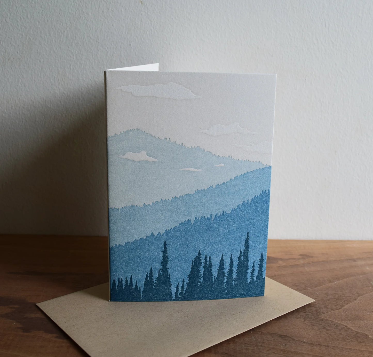 Mountain Skyline Card by Quail Lane Press
