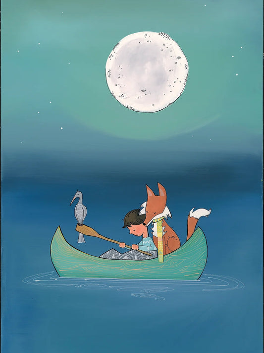 Night Canoe by Megan Marie Myers