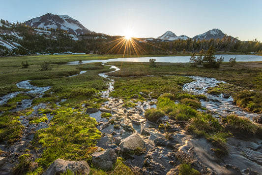 Three Sisters Golden Sunset by Extreme Oregon