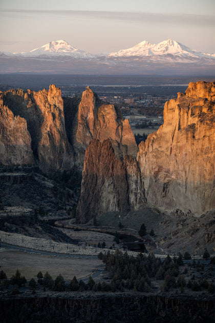 Framed - Three Sisters From Smith Rock by Extreme Oregon